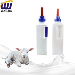 Bouteille à lait WANJIA 3L Grande capacité Bouteille d'allaitement en plastique pour veau agneau chèvre pour l'alimentation manuelle du bétail - Product Image 1