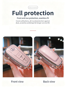 Étui de protection pour <span class=keywords><strong>clé</strong></span> de voiture en TPU souple de qualité supérieure pour Toyota SIENNA Granvia Highlander Alphard CROWN VELLFIRE <span class=keywords><strong>Porte</strong></span>-clés Sac à clés - Product Image 6