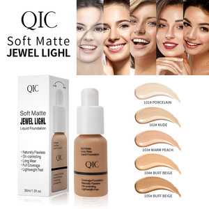 QIC <span class=keywords><strong>Fond</strong></span> <span class=keywords><strong>de</strong></span> <span class=keywords><strong>Teint</strong></span> Liquide Waterproof Anti-Sébum Correcteur Matifiant Hydratant BB Crème pour le <span class=keywords><strong>Teint</strong></span> - Product Image 3