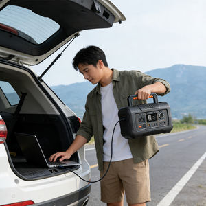 Système de stockage d'énergie portable pour la maison, générateur solaire, <span class=keywords><strong>batterie</strong></span> LiFePO4, onduleur à onde sinusoïdale pure de 300 watts, charge sans fil, démarrage rapide - Product Image 6