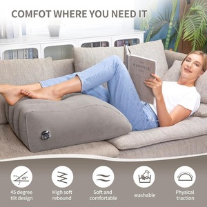 Inflatable Wedge <b>Leg</b> <b>Pillow</b> Medium Firmness For Senior Citizens Sleep Support Cushion - Product Image 2