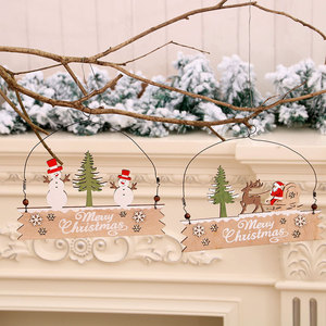 2020 New Christmas Decorations: Wooden <b>Letter</b> Signs for Doors, <b>Walls</b>, Shop Welcome Signs, Painted Hangings - Product Image 1