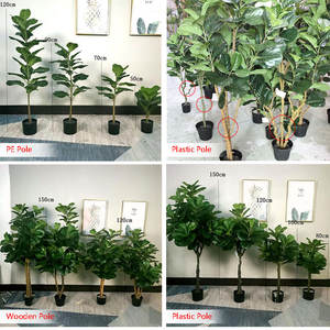 Intérieur Décor À La Maison Meilleur 6 Pieds 5ft 6ft Faux Petit Grand Vert Ficus Lyrata Plantes En Pot Artificielles Faux Ficus Lyrata - Product Image 4