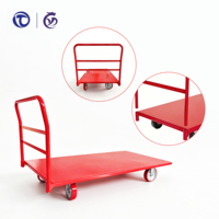Carretilla Plegable Industrial Longyida de Cuatro Ruedas con Plataforma de Acero Reforzado OEM