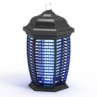 Exterminador de insectos al aire libre, 18W, Sensor de luz de Crepúsculo a amanecer, Exterminador de insectos eléctrico para interior