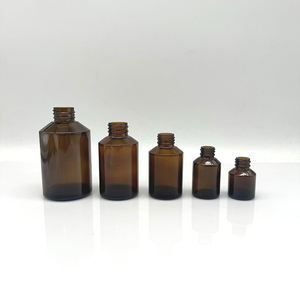 遮光性のある15ml 30ml 60ml 100ml 200mlの琥珀色の美容液ガラス瓶、エッセンスクリーム化粧品包装用のカスタムシルクスクリーンロゴ入り - Product Image 5