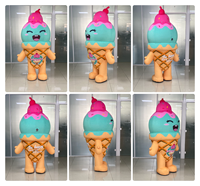 Costume gonflable personnalisé pour événements amusants, costume de mascotte de dessert gonflable interactif pour la publicité