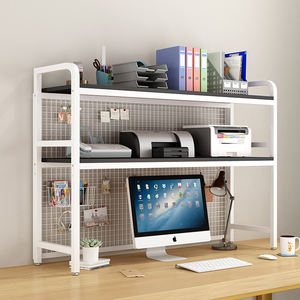 أسعار المصنع المخصصة منخفضة متعددة الطوابق تصميم أبيض رف كتب مكتبي معدني - Product Image 3