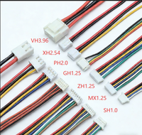 مجموعة كابلات توصيل JST SH MX GH ZH PH EH XH VH بمقاسات 1.0 و1.25 و1.5 و2.0 و2.54 و3.96 ملم، بـ2/3/4/5/6 دبابيس