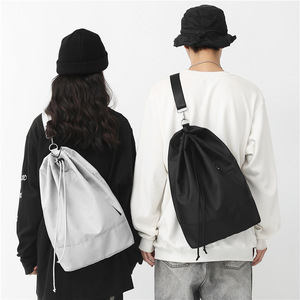 Mochila Escolar Personalizada Tipo Cubo con Cierre de Cordón y Cremalleras, Mochila Bandolera de Nailon, Bolsas de Viaje para Adolescentes - Product Image 3