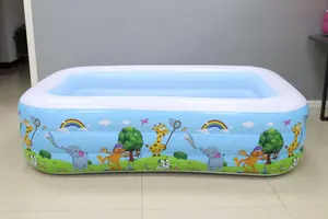 Детский надувной бассейн с 2 кольцами