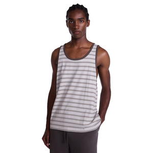 Summer Friendly Men's Striped Knitted <b>Tank</b> <b>Top</b> O-Neck Casual Sleeveless <b>Top</b> <b>Black</b> Teal White Stripes <b>Tank</b> <b>Top</b> For Men - Product Image 5