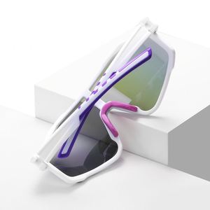 แว่นตาปั่นจักรยานเสือภูเขา/เสือหมอบ PC TAC UV400 คุณภาพสูง กรอบใหญ่ สีสันสดใส โพลาไรซ์ สำหรับวิ่ง ปั่นจักรยาน และเล่นกีฬา ขายส่ง - Product Image 3
