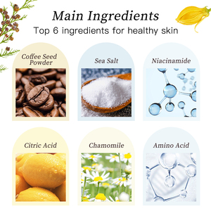 Exfoliante Corporal Natural y Orgánico de Marca Privada OEM, con Limón, Manteca de Karité, Blanqueador, Sal, Café, Iluminador, Venta al Por Mayor - Product Image 3
