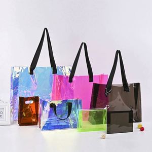 Bolsa de Regalo de PVC Transparente Personalizada de Alta Calidad, Bolsa de Playa de PVC Transparente, Bolsa de Compras con Logotipo - Product Image 5