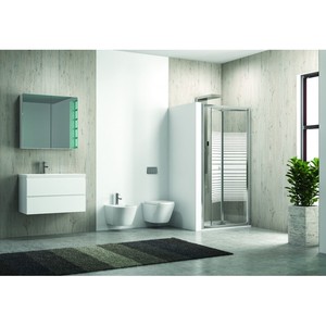 Kamalu KM4000S Parete Doccia con Nicchia 70cm di Larghezza Vetro Serigrafato 180cm di Altezza - Product Image 3