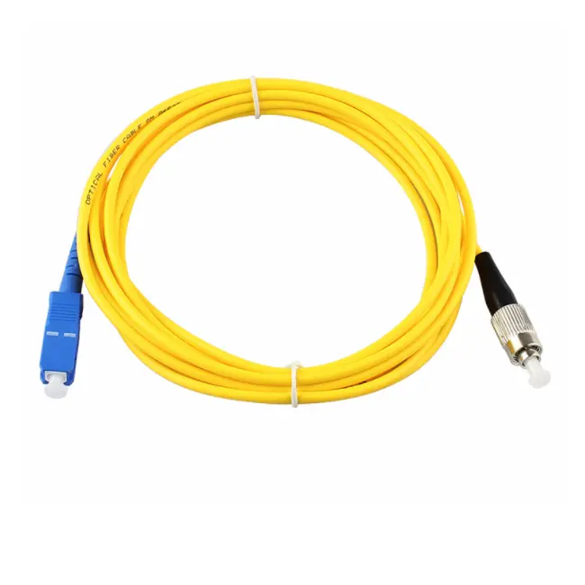 Schlussverkauf SC PC zu FC PC Einzelmodus Simplex 1 m 2 m 3 m Pigtail LSZH 2,0 mm 3,0 mm Faser-Optische Patch Cord-Optische Splitter