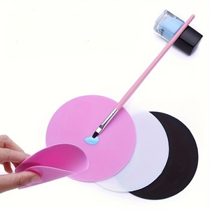 Tapis <span class=keywords><strong>en</strong></span> <span class=keywords><strong>silicone</strong></span> Palette de peinture pour ongles, mélange de fond de teint, vernis à ongles, <span class=keywords><strong>tampon</strong></span> d'estampage - Product Image 1