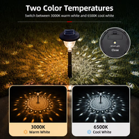 Lampu Taman Tenaga Surya LED Sensor 900mah IP65 Tahan Air Lampu Dekorasi Penerangan Luar Ruangan