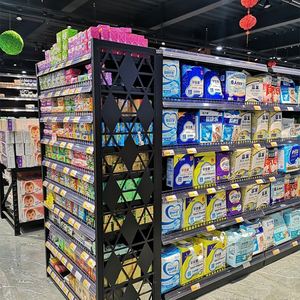 Thép Vuông-Ống Rổ Kim Loại Kệ Siêu Thị Lưu Trữ Giá Siêu Thị Kệ - Product Image 4