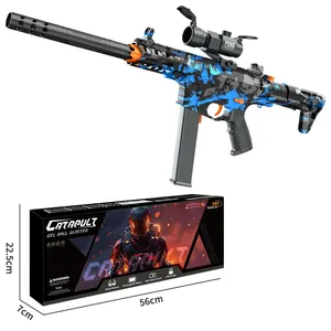 Pistola eléctrica con bola de salpicaduras de gel de agua, pistola de hidrogel Hel, pistola de juguete de tiro ARP9 para niños, pistola de juguete de juego CS