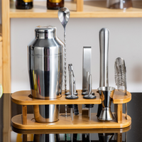Kit de cocktail Martini, outils de bar en acier inoxydable, ensemble de shakers à cocktails, ensemble de mélangeurs à cocktails