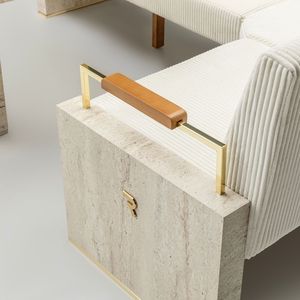 Ensemble de jardin moderne en bois de bouleau massif, mobilier d'extérieur au design durable - Product Image 1