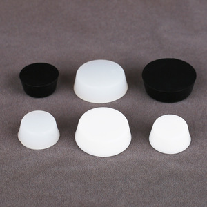 Benutzer definierte 14mm Höhe Weich gummi kolbens topfen Massiver Silikons topfen mit konischer Reagenzglas dichtung Form verarbeitung - Product Image 3