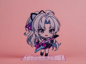OEM Odm อนิเมะ Wuthering Waves คาร์ลอตต้า อะคริลิกสแตนดี้ ฉลองครบรอบ 1 ปี แบบสองสไตล์ ของตกแต่ง - Product Image 4