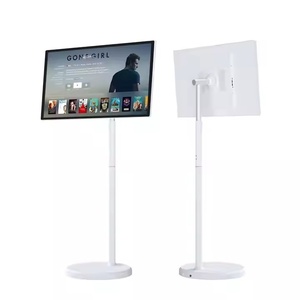 24 inch LCD cảm ứng không dây màn hình Màn hình Android với Cổng <span class=keywords><strong>camera</strong></span> rollable Mini TV 4K 32 inch xách tay thông minh TV trên bánh xe - Product Image 1