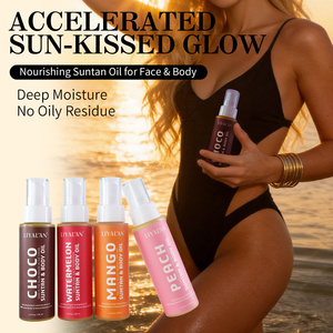 Olio Abbronzante Biologico per il Corpo con Etichetta Privata, Nutriente e Idratante, Acceleratore di Abbronzatura per Pelle Scura - Product Image 2