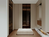 Armario de Lujo para Dormitorio, Mueble de Madera Maciza con 2 Puertas, Armario de Madera Personalizado para Zapatos, Sistema de Almacenamiento con Puerta de Madera