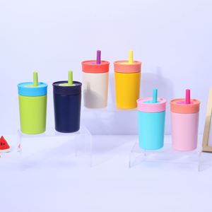 Kids Insulated Stainless Steel Tumbler <b>With</b> Spill Proof <b>Straw</b> 12oz Leak Proof Travel Water Cup - Product Image 2