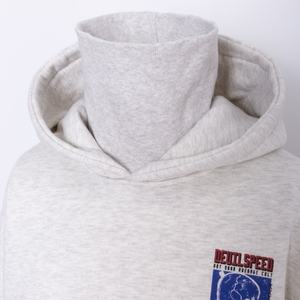Sudadera con Capucha Gris Sólida Personalizada para Hombre con Serigrafía, Forro Polar de Poliéster/Algodón, Antipilling, Transpirable y de Secado Rápido - Product Image 3