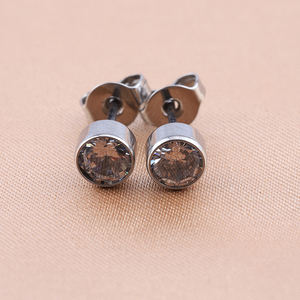 जेड <span class=keywords><strong>Bezel</strong></span> सेट G23 टाइटेनियम टाइटेनियम तितली अकवार के साथ कान की बाली संवर्धन कान उपास्थि कान भेदी स्टड - Product Image 4