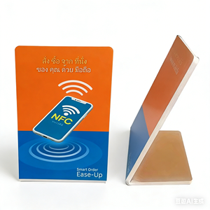 NFC-promotiestandaard met <span class=keywords><strong>Google</strong></span>-beoordeling, gemaakt van acryl/PVC, voor het scannen van QR-codes via sociale media - Product Image 4