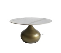 Centre de thé moderne simple en verre noir avec dessus en marbre Table basse antique Meubles de maison Offre Spéciale Prix direct d'usine