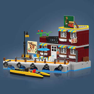 <span class=keywords><strong>Precio</strong></span> al por mayor Seaside Hotel ensamblar ladrillos regalos para niños Street View Set NO.Christmas Cottage para niños juegos <span class=keywords><strong>de</strong></span> bloques <span class=keywords><strong>de</strong></span> construcción - Product Image 4
