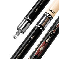 Vente en gros OEM LYH01 Queue de billard américaine, pointe de 13 mm, 1/2 en deux parties, en érable, joint en acier inoxydable, 147 cm, pour billard à neuf boules