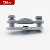 Morsetto per barre collettrici MNP personalizzato 10-35kV per apparecchiature di commutazione ad alta tensione, clip di fissaggio per barre piatte, ferramenta elettrica, accessori hardware