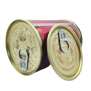 Argent Rond 214 #   (69,9 mm) Embout ouvrable facile en fer blanc avec revêtement jaune <span class=keywords><strong>pour</strong></span> emballage alimentaire en conserve - Product Image 6