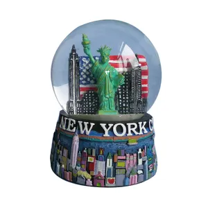 Urlaub dekoration harz new york souvenir geschenk wasser schneekugel mit die Statue of Liberty