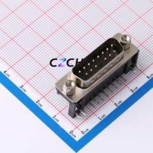 X0315WT7B2 D-Sub/VGA Connector Bent Lead Through Hole Connector Standard D-Sub Male 15P Right Angle Insert - Product Image 1