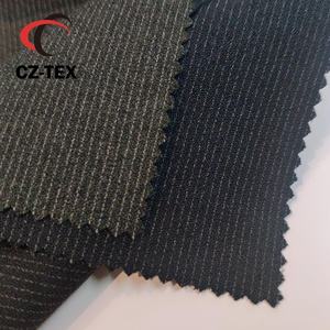 Costume à rayures italiennes en coton, tissu en laine peignée, pour hommes d'affaires, en stock - Product Image 5