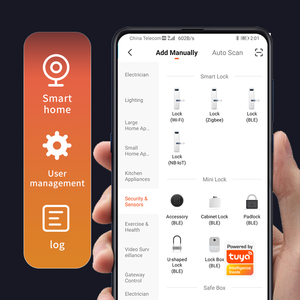 แอป TUYA WiFi สำหรับสมาร์ทล็อค ลายนิ้วมือ รหัสผ่าน บัตร IC กลอนประตูไม้ อลูมิเนียม ระบบคลาวด์ สำหรับบ้าน โรงแรม สำนักงาน โรงเรียน - Product Image 5