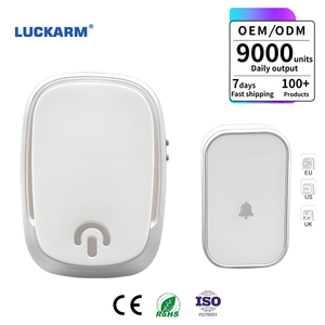 Sonnette sans fil étanche avec prise US/EU/UK, portée de 200 m, 38 mélodies, <span class=keywords><strong>carillon</strong></span> de bienvenue pour la maison - Product Image 1