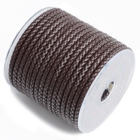 Bracelet de bijouterie fantaisie, accessoires, cuir de vachette rond de 5 mm de haute qualité, accepte la personnalisation, collier avec cordon tressé en cuir