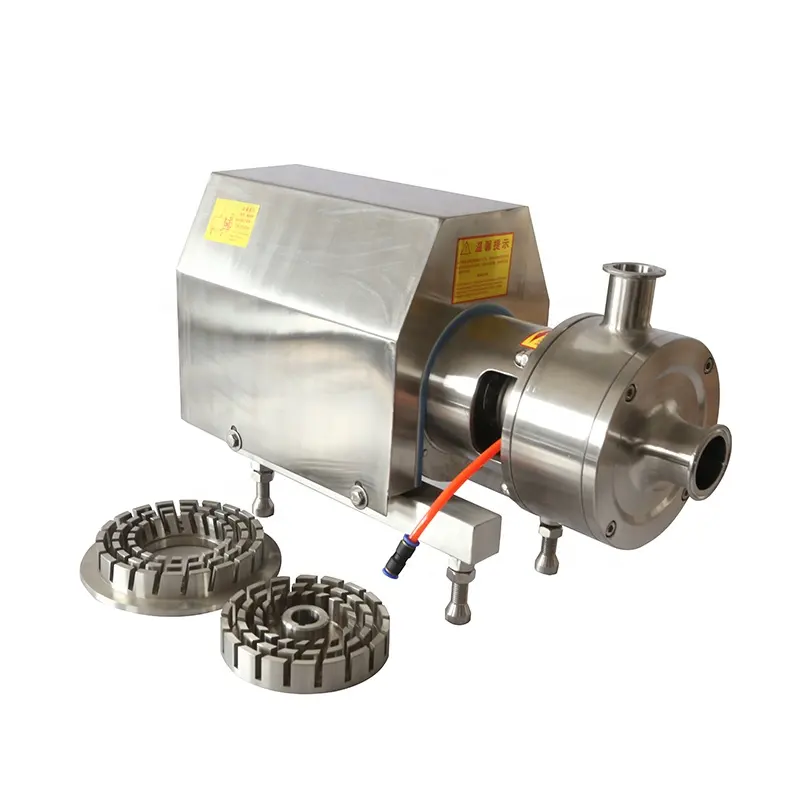 Hish cắt vệ sinh nội tuyến homogenizer Emulsifier Mixer bơm