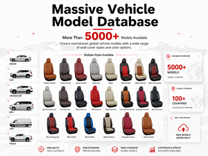 Coprisedili <span class=keywords><strong>Auto</strong></span> in Tessuto e Pelle Grigia di Lusso su Misura, Compatibili con Airbag, Traspiranti e Lavabili in Lavatrice - Product Image 5