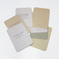 Jeu de cartes d'affirmation positives et inspirantes avec impression de logo personnalisé, cartes d'amour-propre avec base de carte